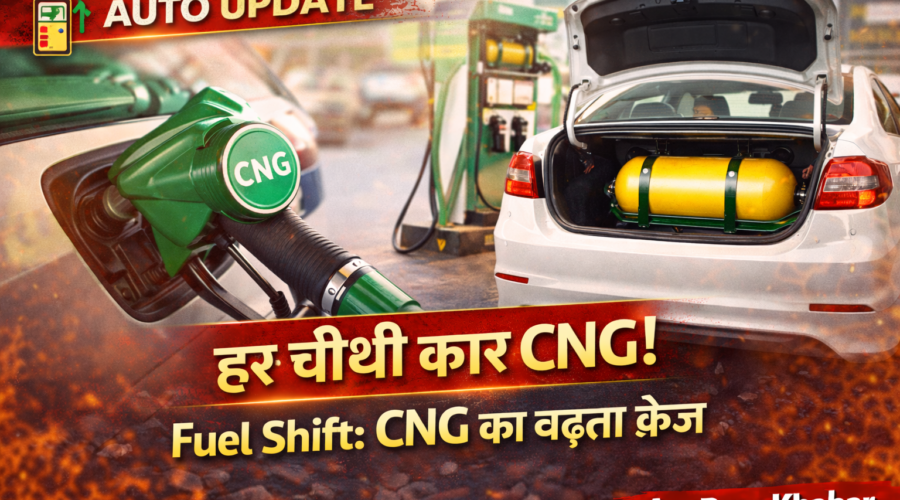 CNG कारों की बढ़ती मांग: देश में हर चौथी कार चलती है गैस पर