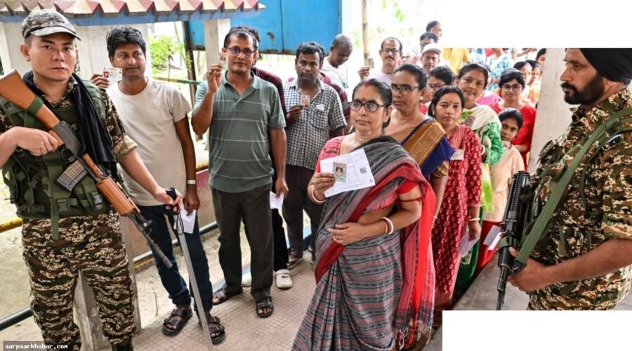 बंगाल बाली विधानसभा में EVM निकालते समय हंगामा