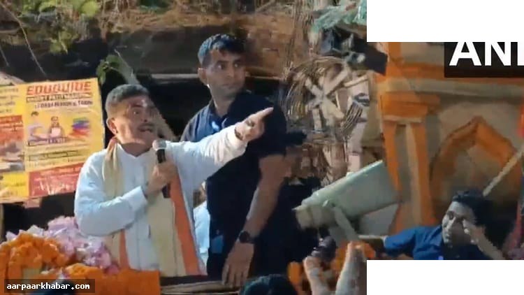 बंगाल चुनाव: शुभेंदु रोड शो में TMC पर भड़के