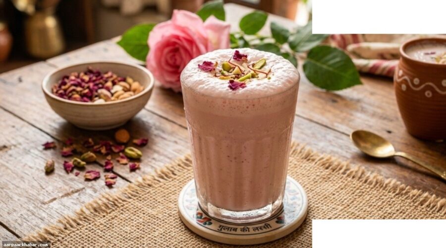 गुलाब की लस्सी – घर पर बनाने की विधि और फायदे