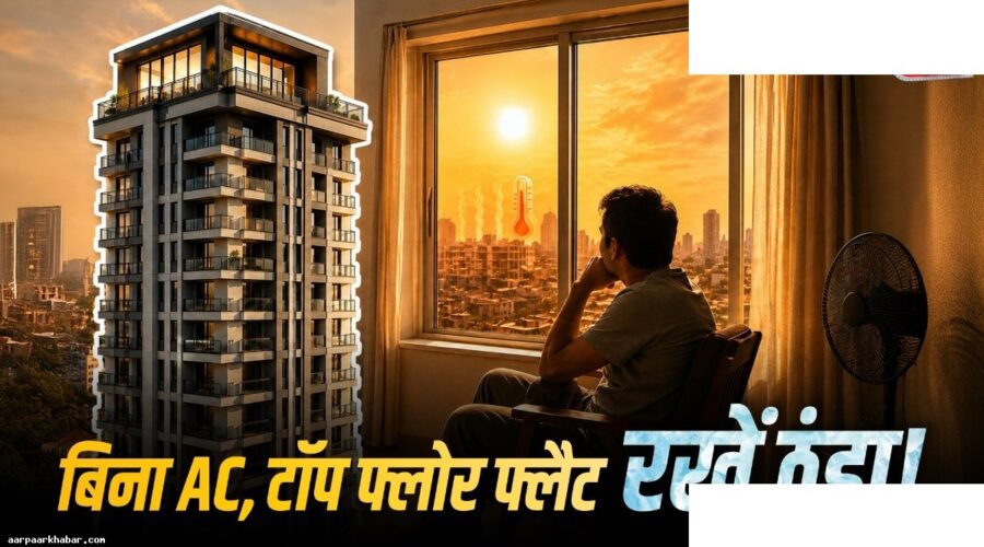 टॉप फ्लोर घर को एसी बिना ठंडा रखें