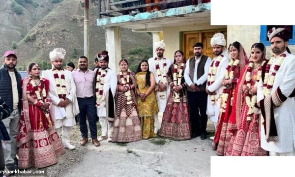 चकराता में एक मंडप में पांच भाइयों की शादी