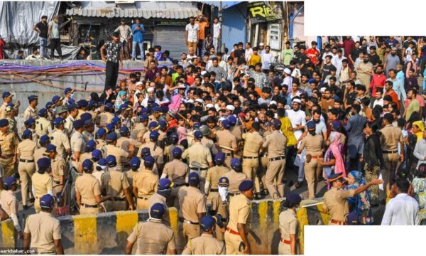 बांद्रा अतिक्रमण अभियान में पत्थरबाजी, 16 गिरफ्तार