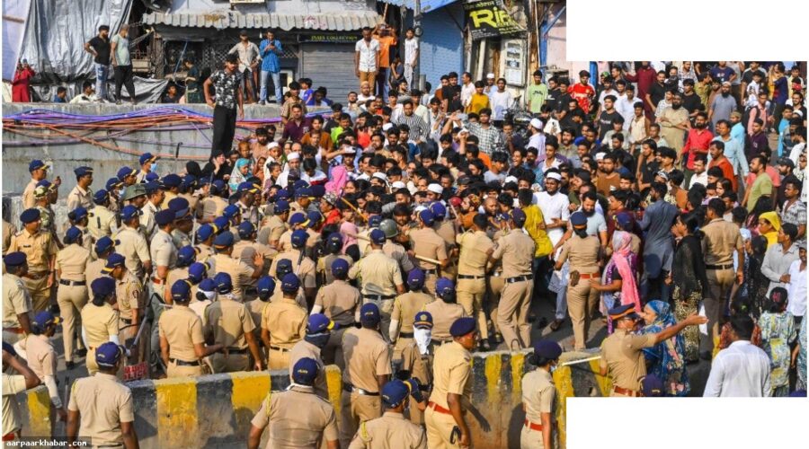 बांद्रा अतिक्रमण अभियान में पत्थरबाजी, 16 गिरफ्तार