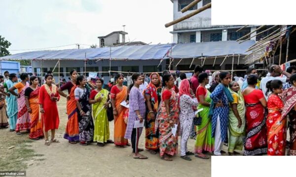 बंगाल के 15 मतदान केंद्रों पर री-पोलिंग शुरू