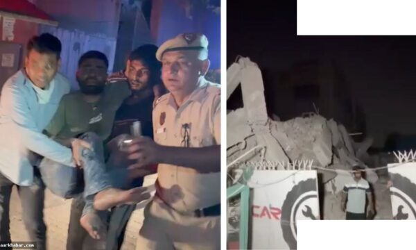 साकेत मेट्रो स्टेशन के पास 5 मंजिला इमारत गिरी