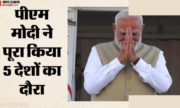 PM मोदी का 5 देशों का दौरा पूरा: रोम से भारत रवाना