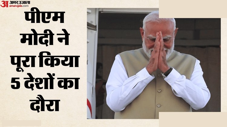 PM मोदी का 5 देशों का दौरा पूरा: रोम से भारत रवाना