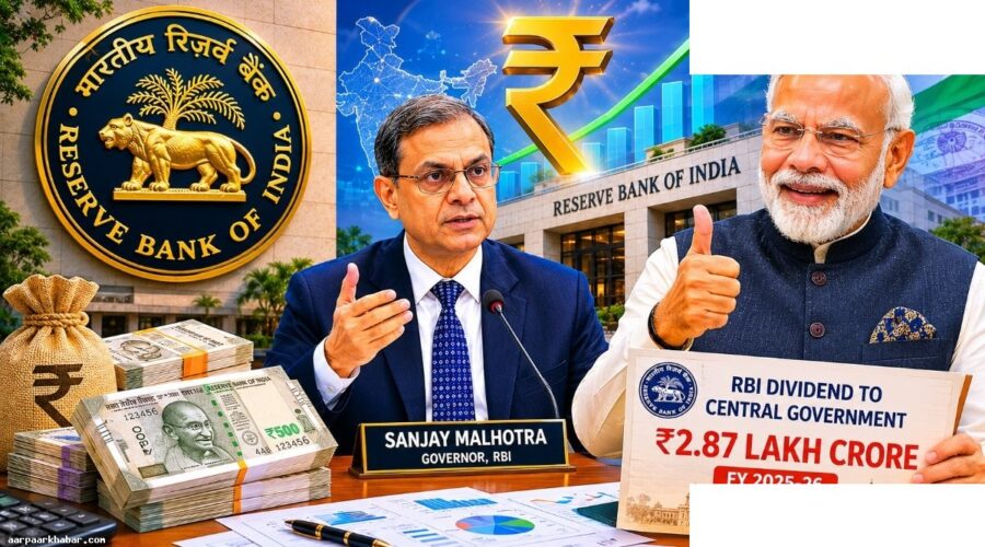 RBI ने सरकार को दिया रिकॉर्ड डिविडेंड