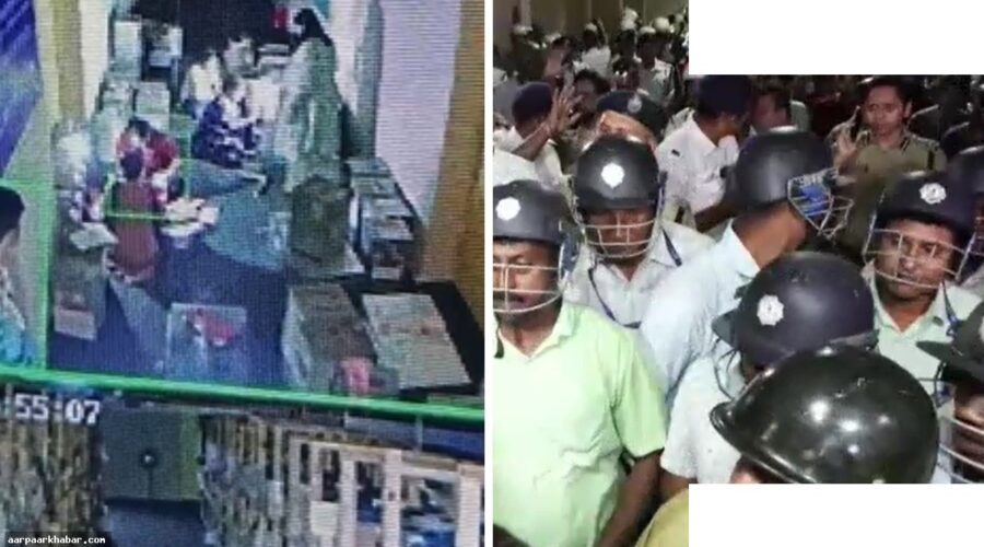 कोलकाता: स्ट्रॉन्ग रूम में TMC-BJP विवाद, ममता मौजूद