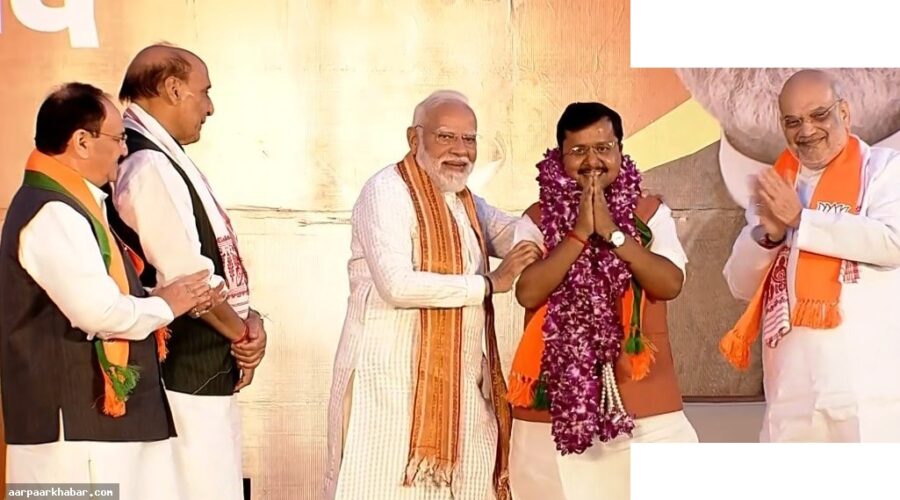 मोदी को माला पहनाने आगे बढ़े नितिन नवीन, PM ने रोका