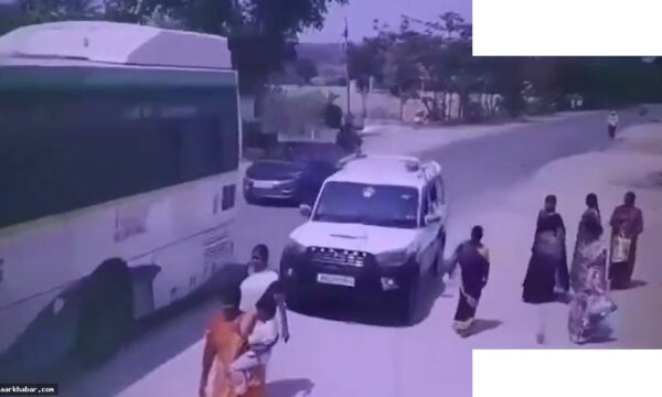 स्कॉर्पियो ने बस के इंतजार में यात्रियों को रौंदा, महिला की मौत