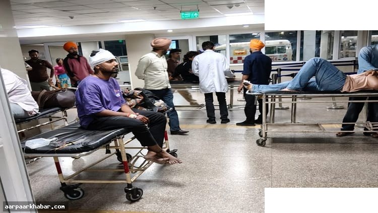 चंडीगढ़: छतबीड़ के पास वोल्वो बस पलटी, कई घायल