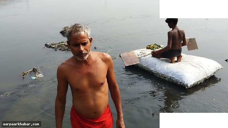 यमुना नदी प्रदूषण दिल्ली अप्रैल बारिश