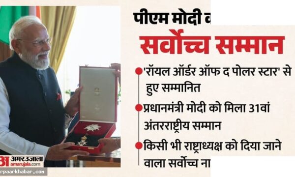 पीएम मोदी को स्वीडन का सर्वोच्च सम्मान