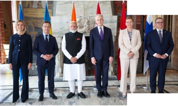 नॉर्वे में मोदी ने पांच देशों के प्रमुखों से की मुलाकात
