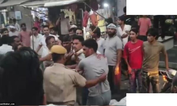 अलवर में कांस्टेबल की पिटाई का वीडियो वायरल
