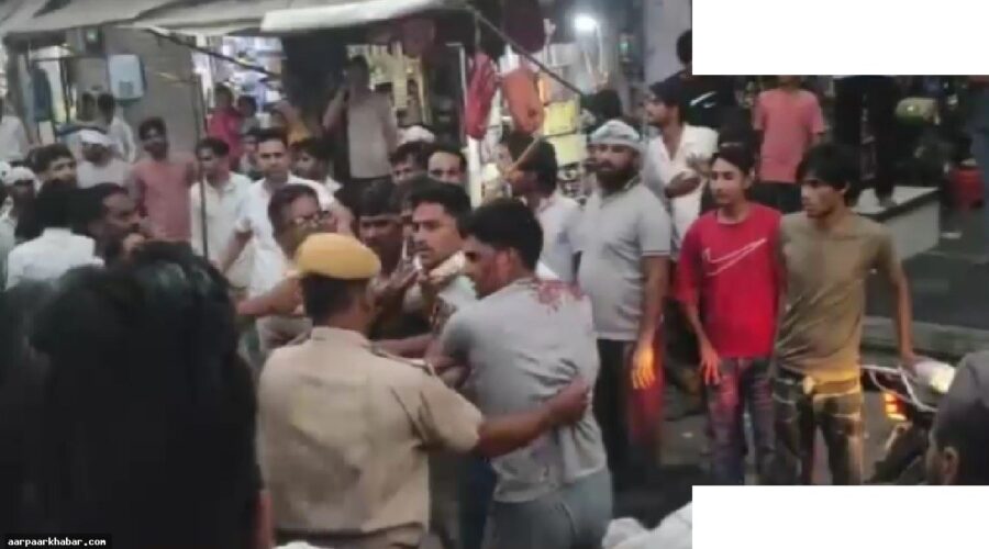 अलवर में कांस्टेबल की पिटाई का वीडियो वायरल