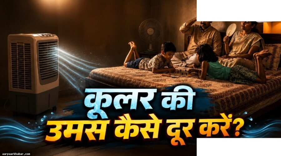 बंद कमरे में कूलर की चिपचिपी हवा से बचाव की ट्रिक