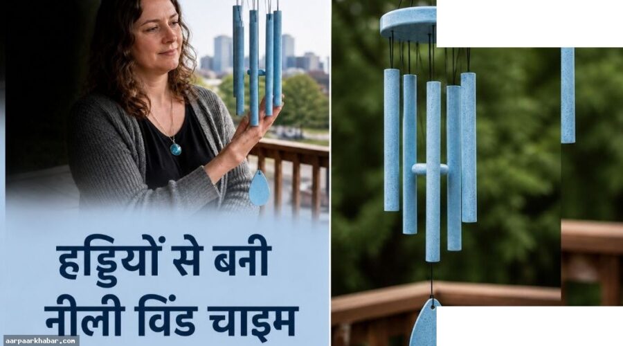 महिला ने बहन की हड्डियों से बनाया विंड चाइम