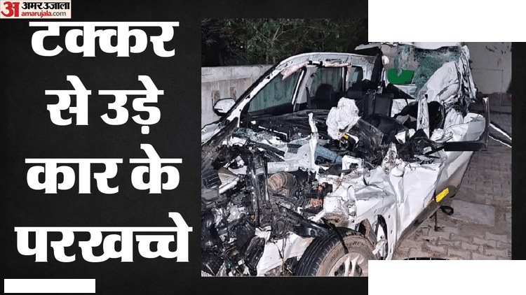 आगरा-लखनऊ एक्सप्रेसवे हादसा: कार कंटेनर में घुसी, तीन की मौत