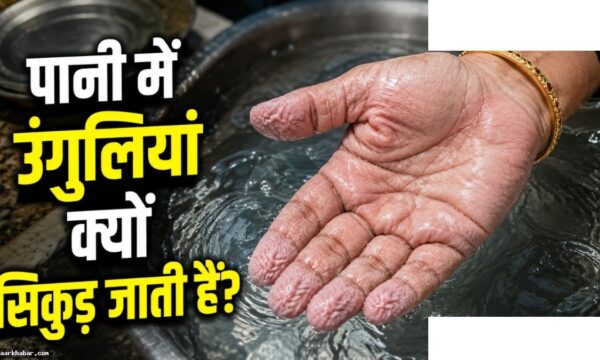 पानी में हाथ-पैर सिकुड़ने का वैज्ञानिक कारण