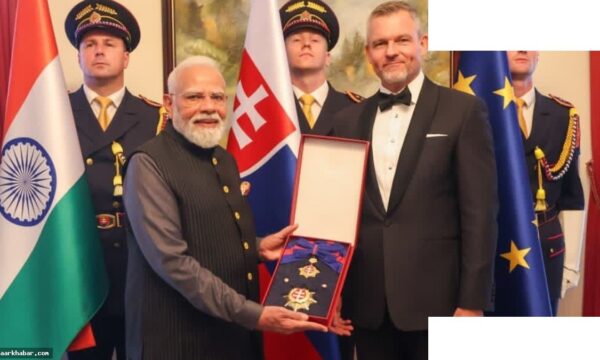 प्रधानमंत्री मोदी को स्लोवाकिया का सर्वोच्च सम्मान