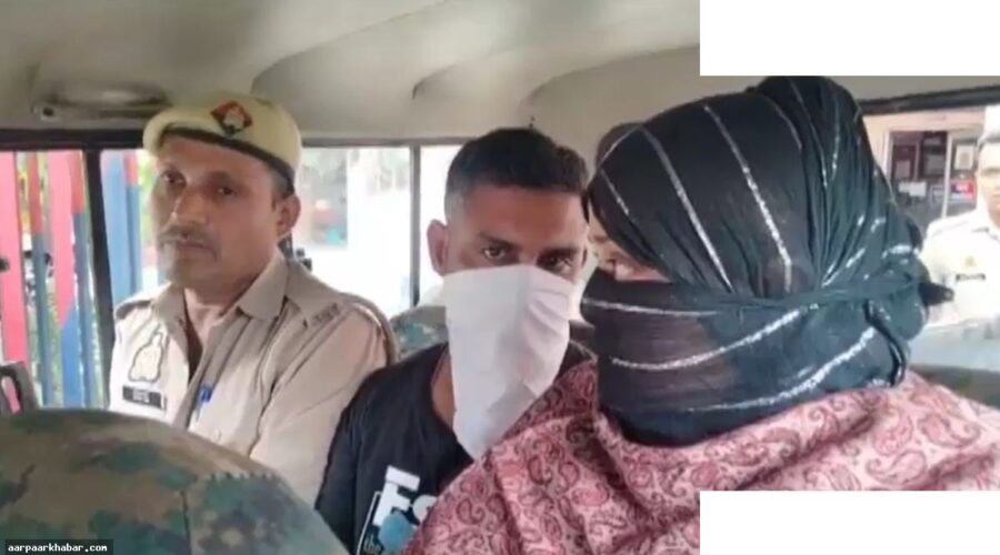 बुर्का पहन कर सोने के जेवर चोरी करने वाला दिल्ली कपल पकड़ा गया