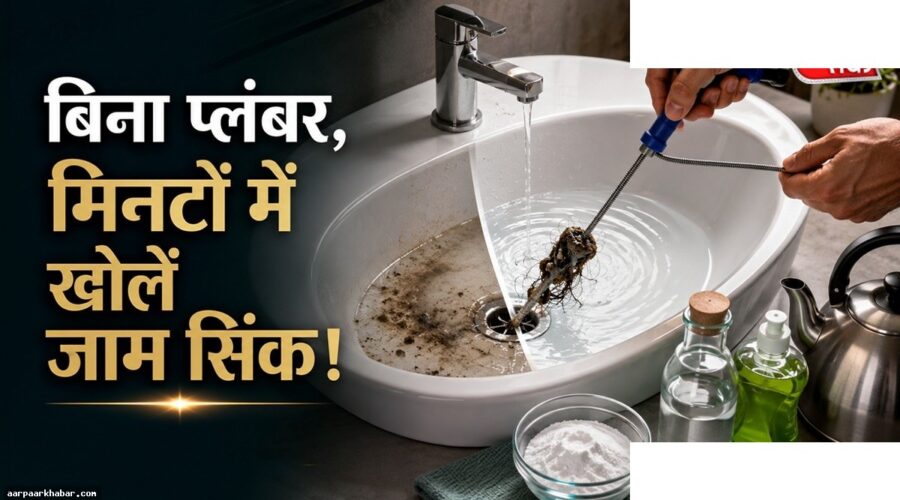 वॉशबेसिन में पानी रुका है? घरेलू तरीके से साफ करें