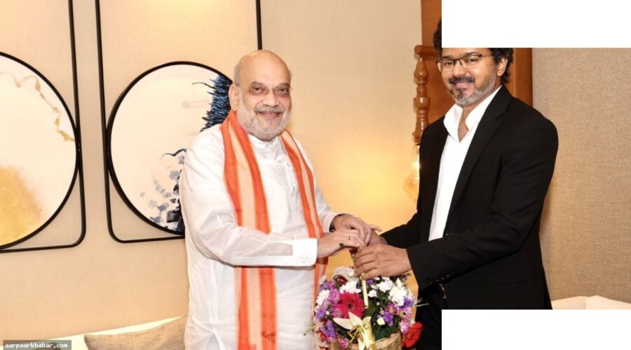 CM विजय और अमित शाह की चेन्नई में मुलाकात